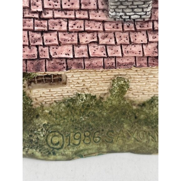 Vintage 1986 Saxony Miniature Cottage Collectible Figurine - Picture 4 of 11